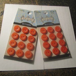 Sew-Ology Matte Orange 1cm 24 Buttons